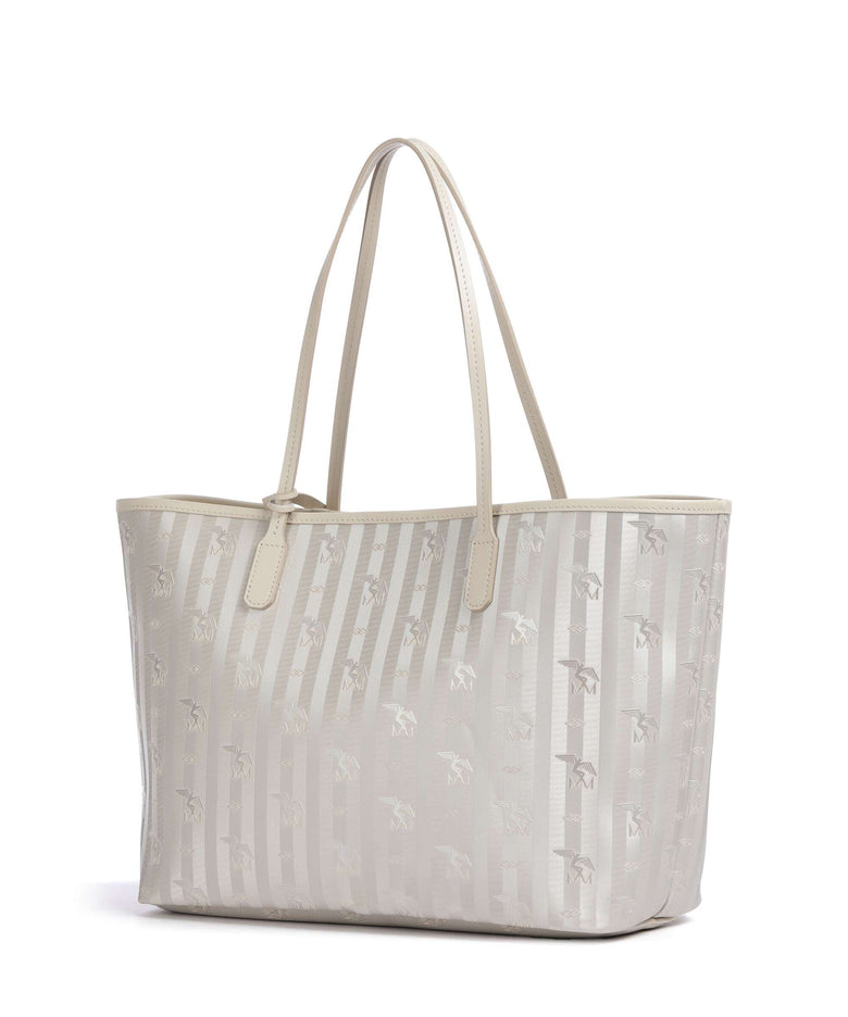 Maison Mollerus Vinerus Bern Tote bag metallic silber/perle