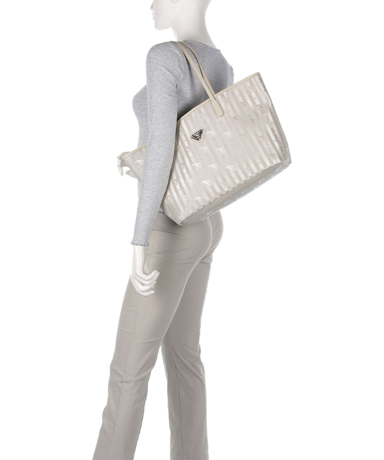 Maison Mollerus Vinerus Bern Tote bag metallic silber/perle