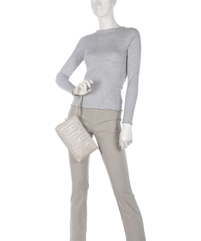 Maison Mollerus Vinerus Bern Tote bag metallic silber/perle