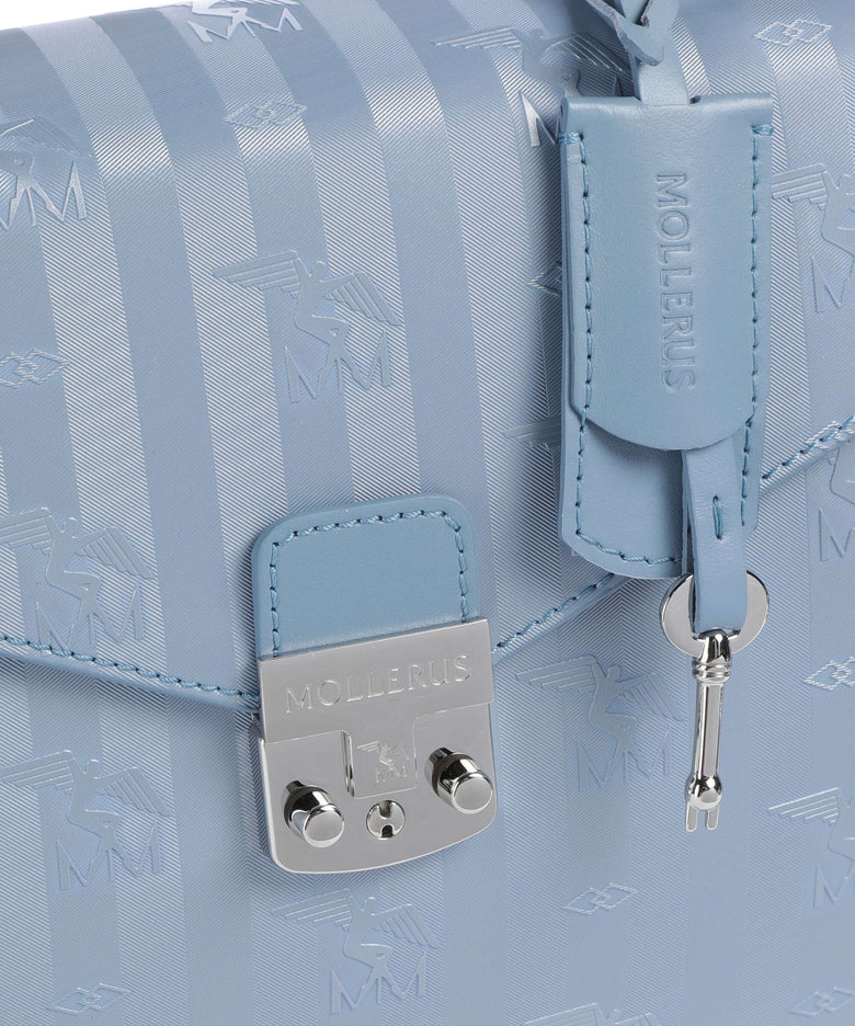 Maison Mollerus Vinerus Marly Crossbody bag metallic silber/sky