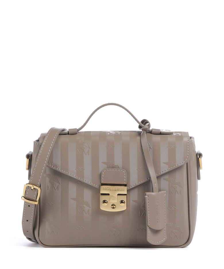 Maison Mollerus Vinerus Meyrin Crossbody bag taupe grau