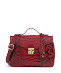 Maison Mollerus Croco Marly Crossbody bag antique rot