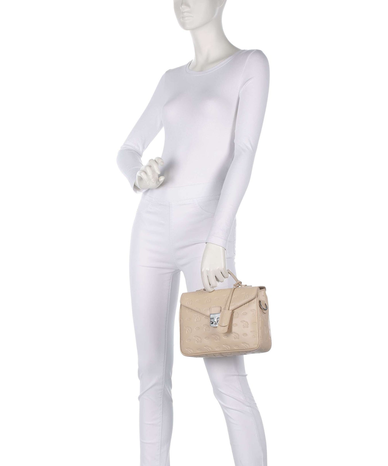Maison Mollerus Stampato Marly Handbag vanilla beige