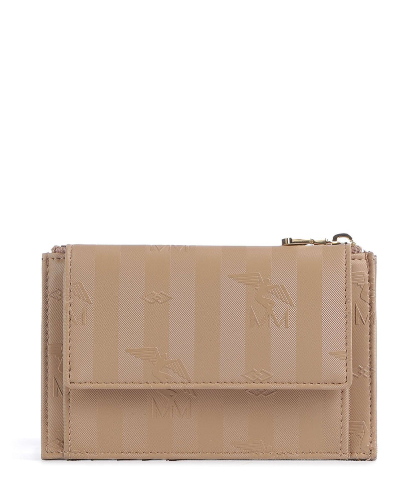 Maison Mollerus Canvas Buin Credit card holder cappuccino beige