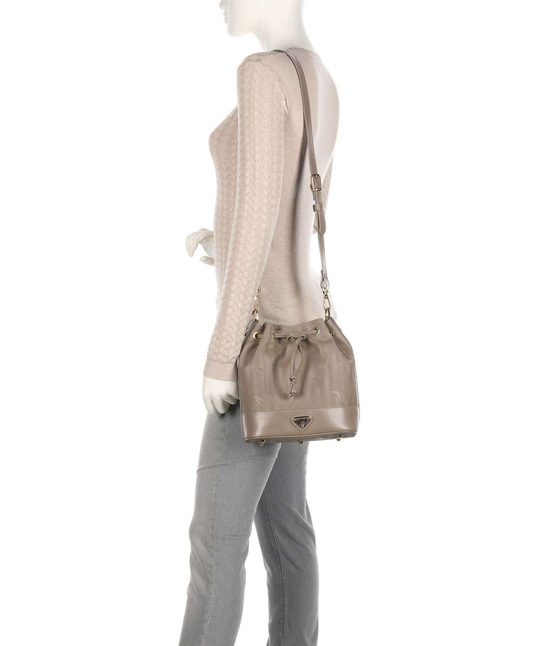 Maison Mollerus Vinerus Sion Bucket bag taupe