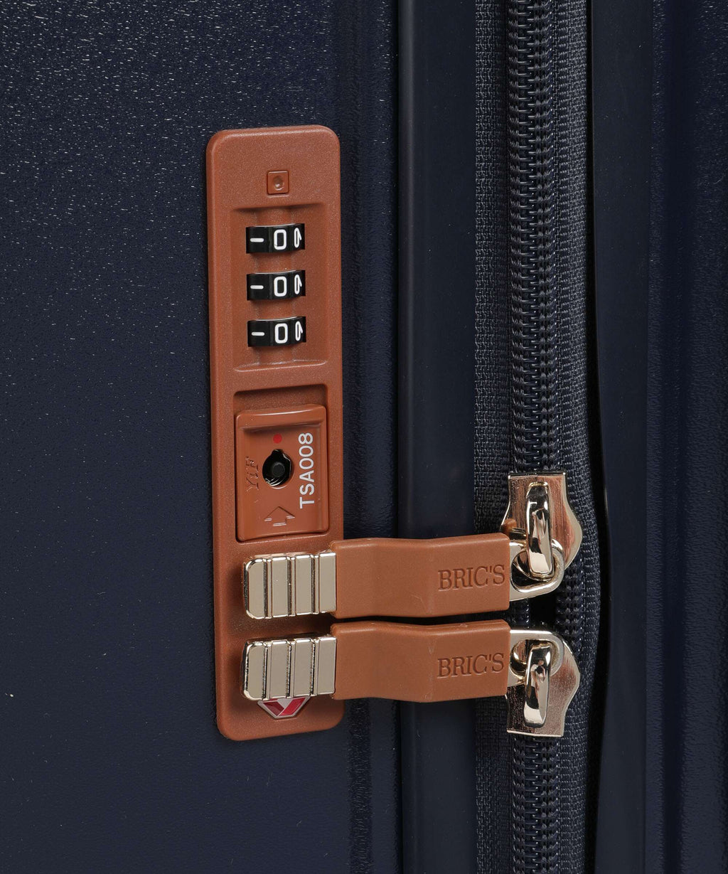 Brics Bellagio Spinner (4 wheels) blue/tan