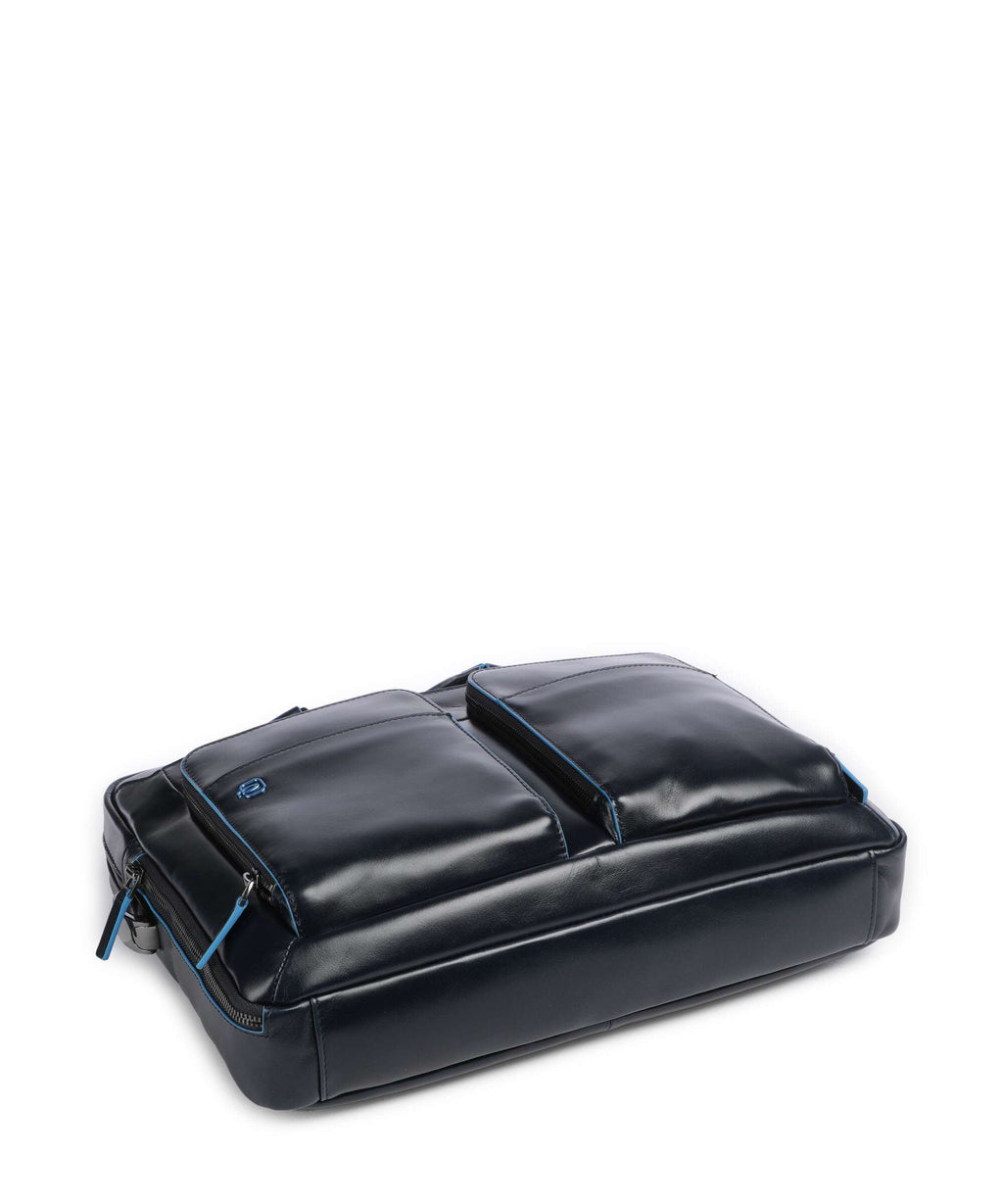 Piquadro Blue Square Briefcase blu