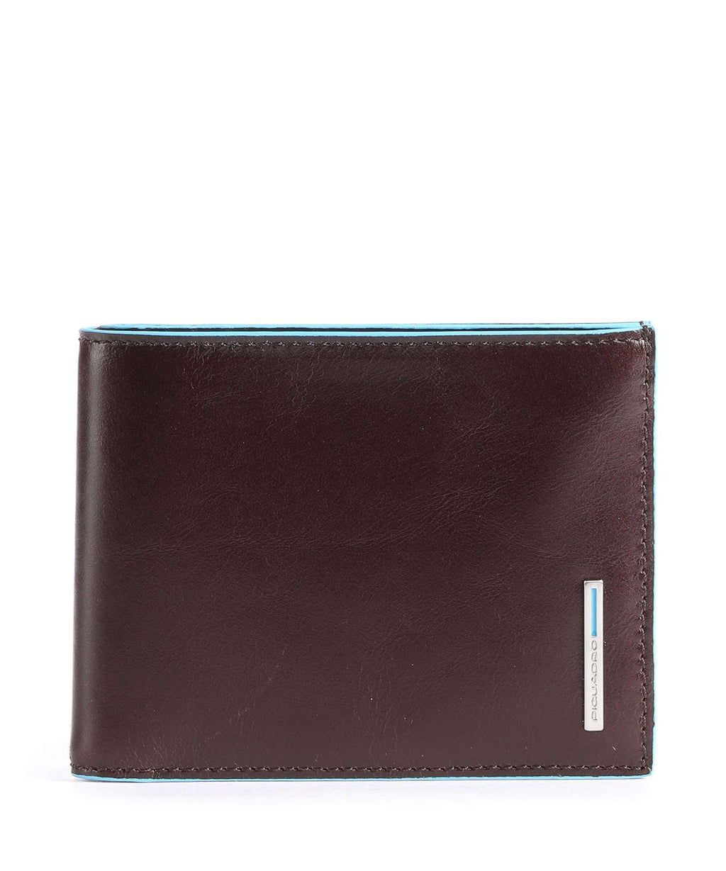 Piquadro Blue Square RFID Credit card holder mahogany