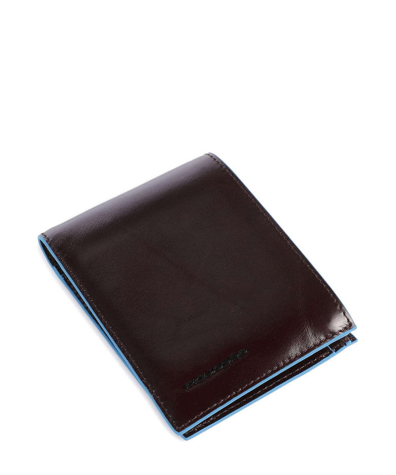 Piquadro Blue Square RFID Wallet mahogany