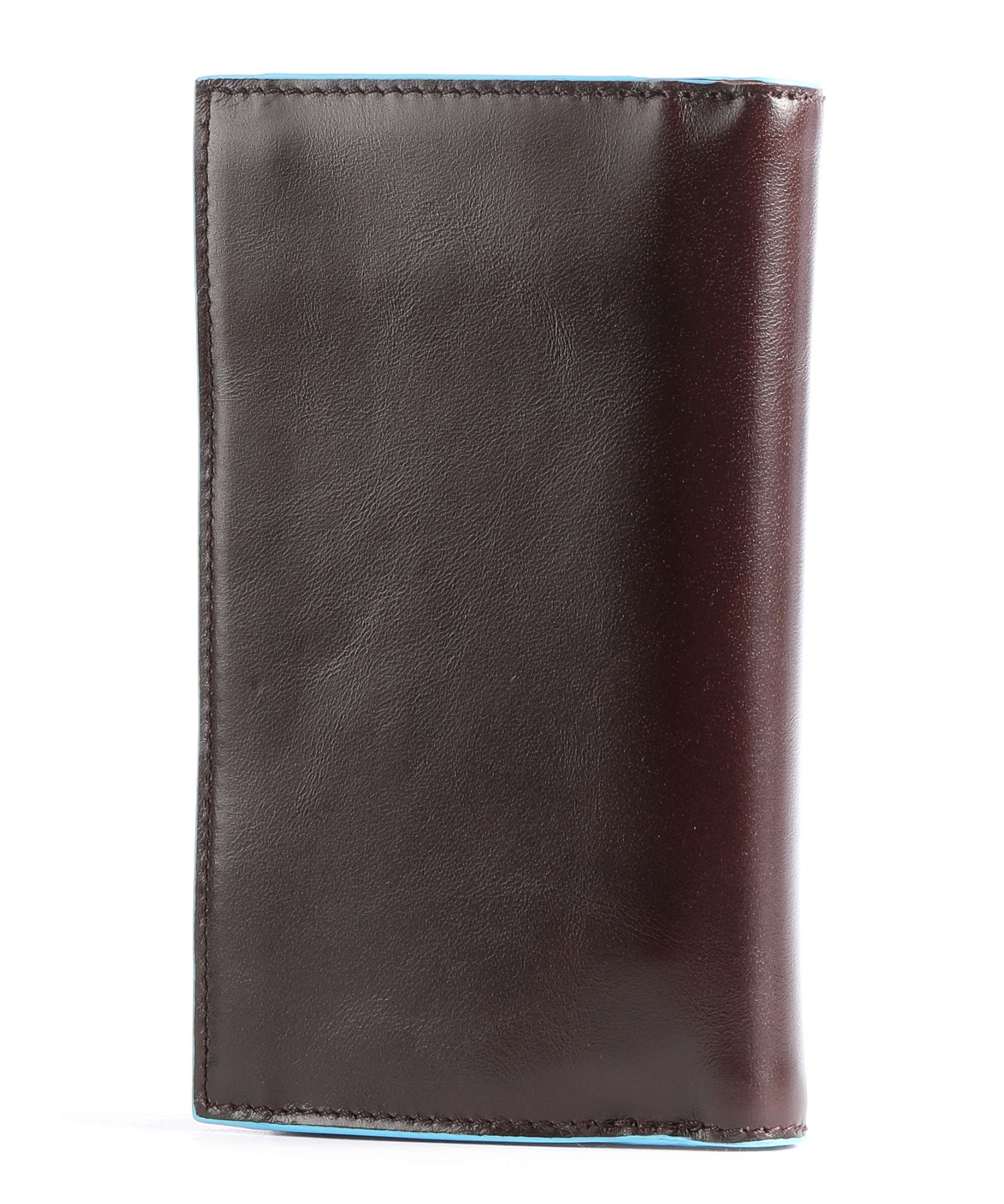 Piquadro Blue Square Credit card holder mahogany