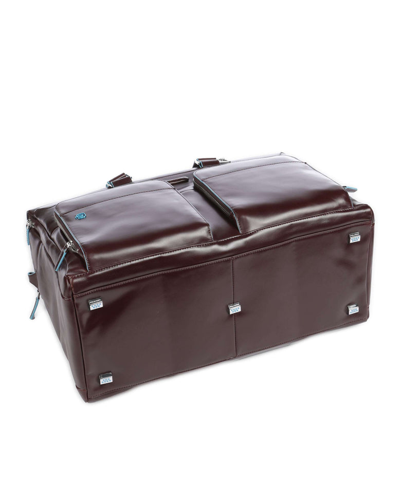 Piquadro Blue Square Weekend bag mahogany