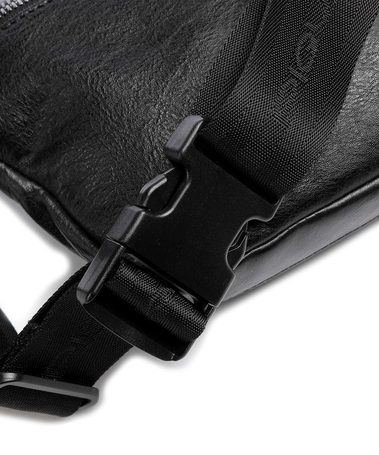 Piquadro Black Square Fanny pack black
