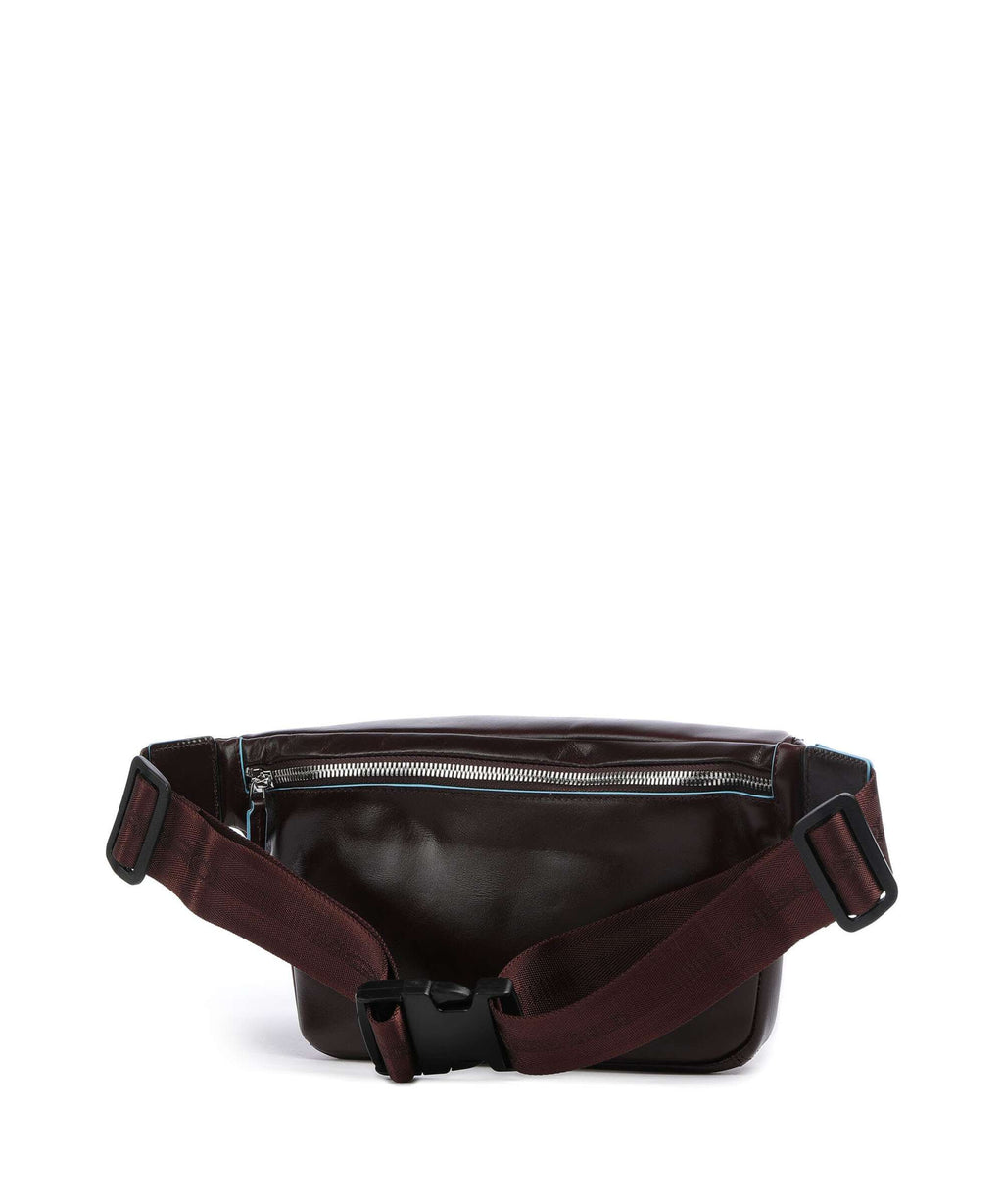 Piquadro Blue Square Belt bag mahogany