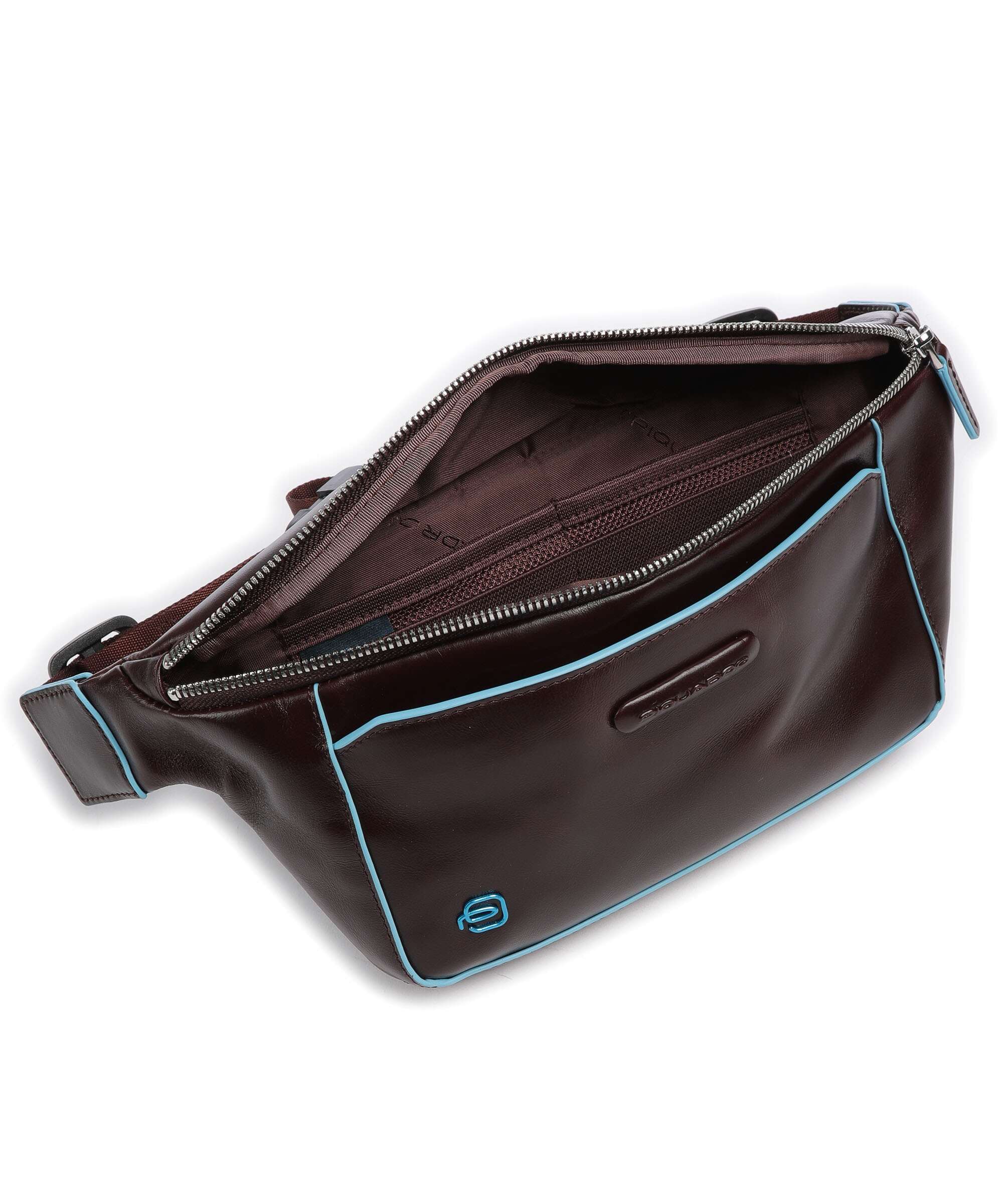 Piquadro Blue Square Belt bag mahogany