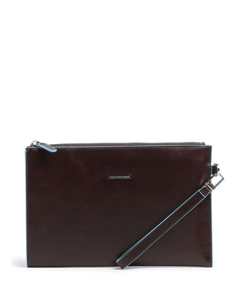 Piquadro Blue Square Taška na zápästie mahogany
