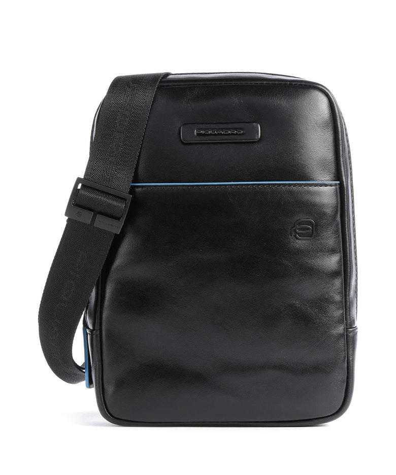 Piquadro Blue Square Revamp Crossbody bag black