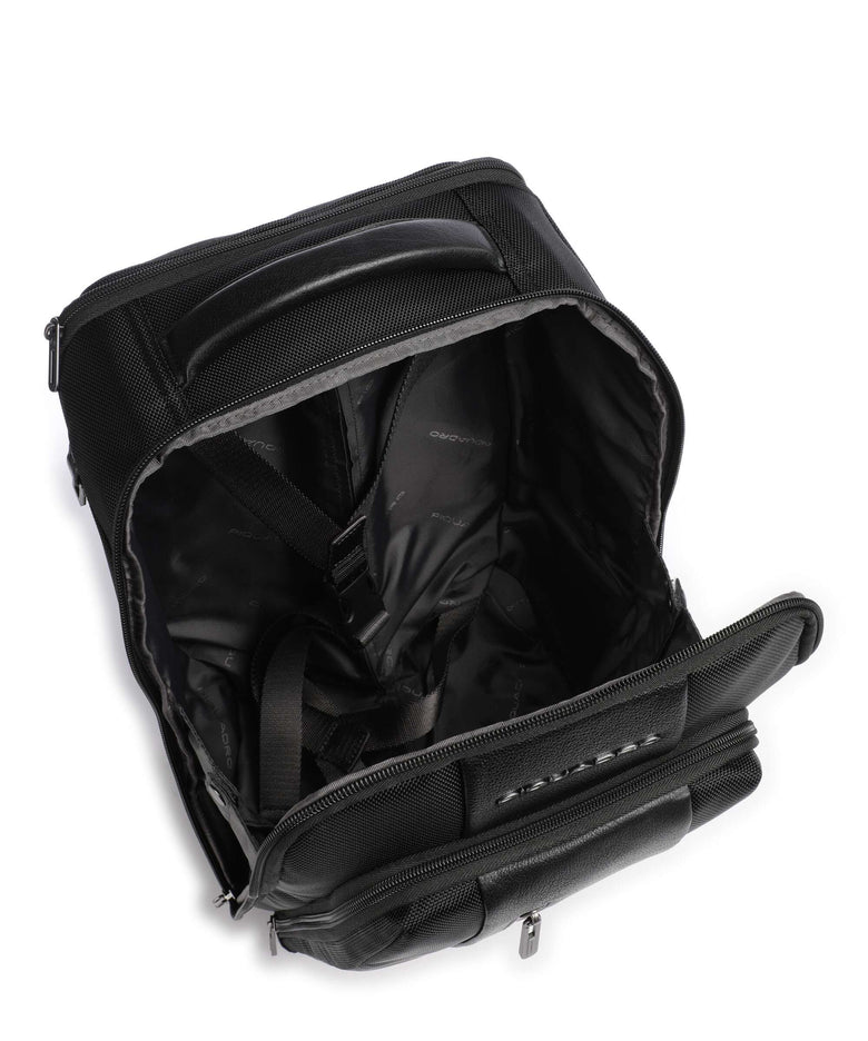 Piquadro Brief Backpack with wheels black