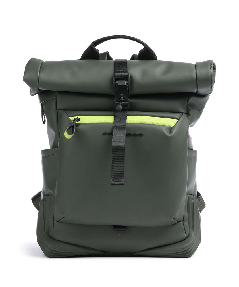 Piquadro Corner 2.0 Rolltop backpack green