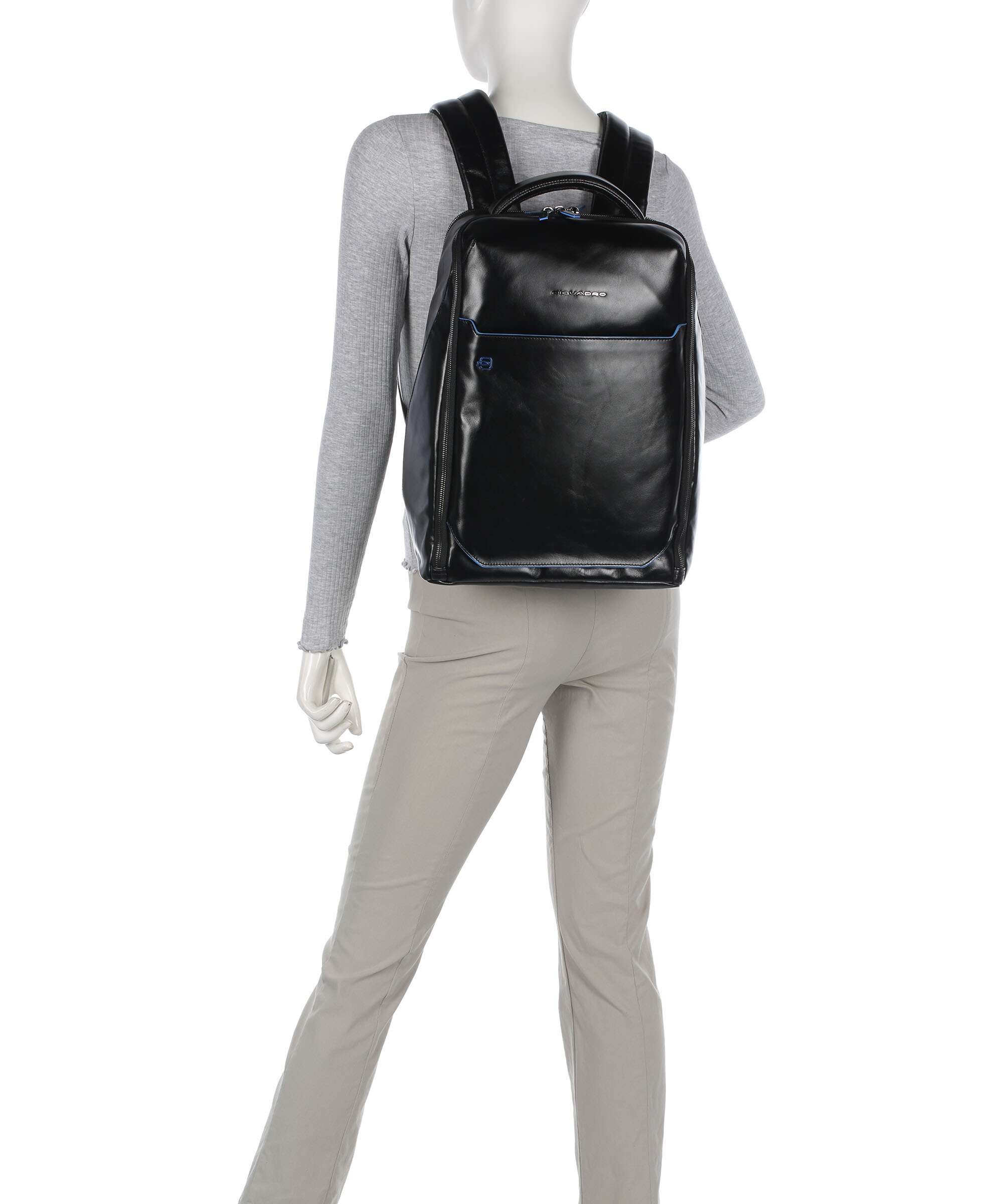 Piquadro Blue Square Backpack nero
