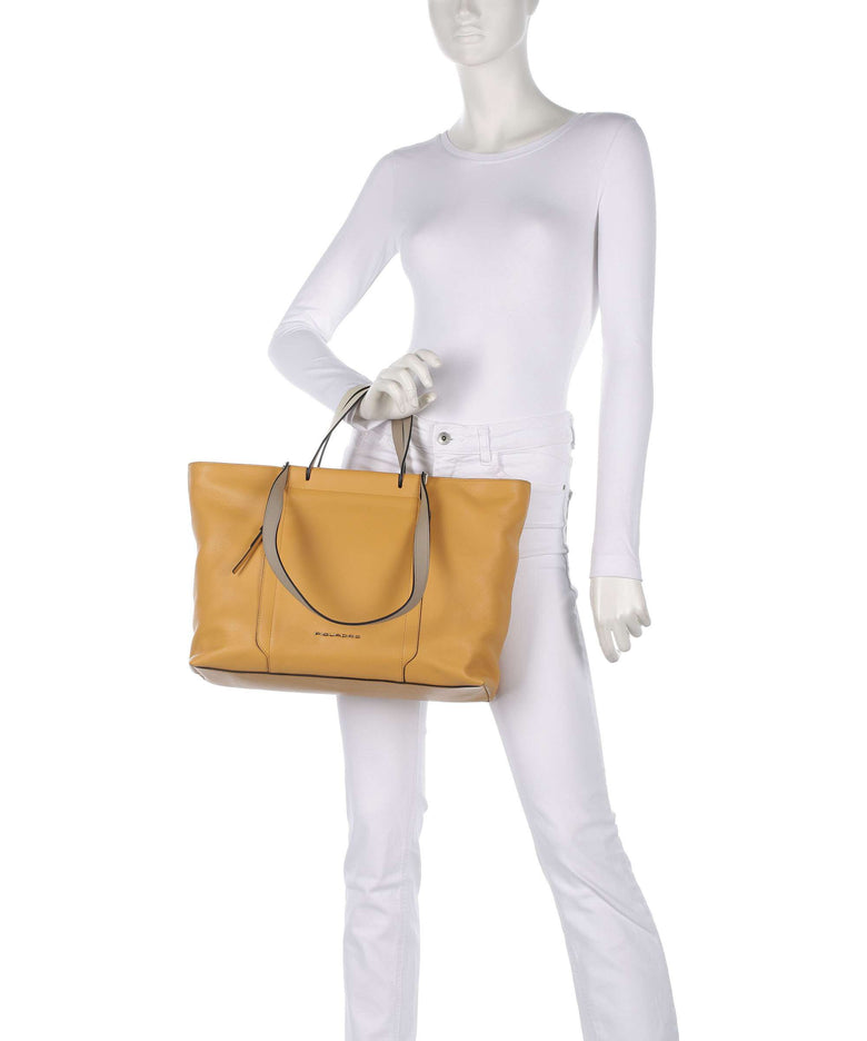 Piquadro Circle Tote bag yellow/beige