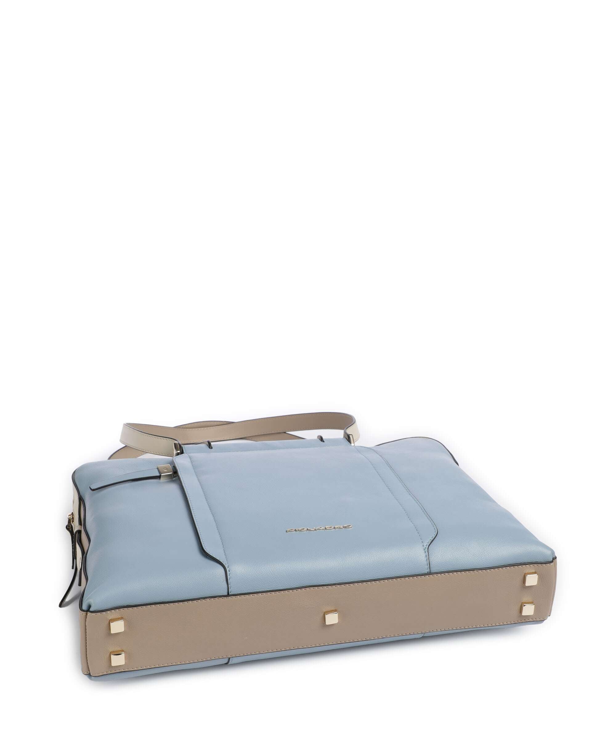 Piquadro W92 Briefcase light blue/beige
