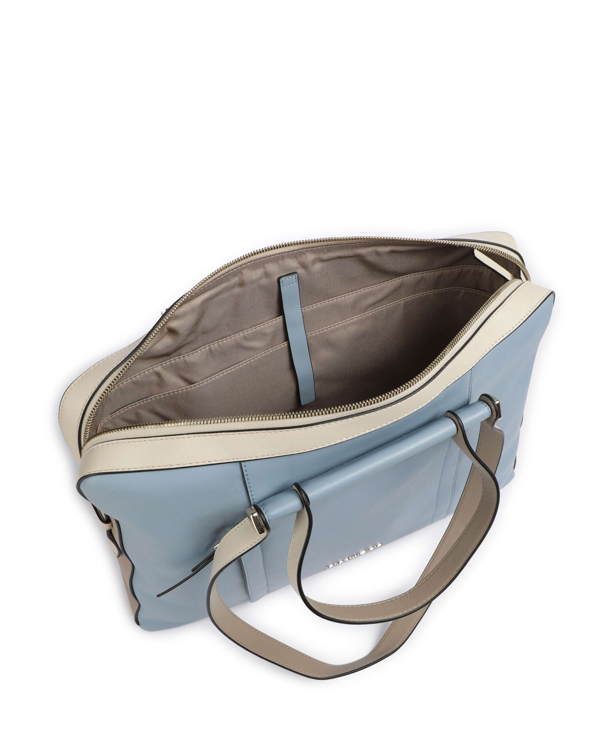 Piquadro W92 Briefcase light blue/beige