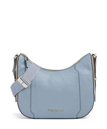 Piquadro W92 Taška cez rameno light blue/beige