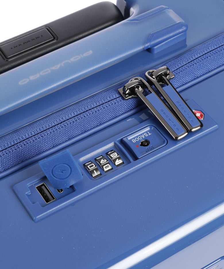 Piquadro POP Spinner (4 wheels) blue