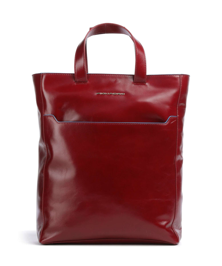 Piquadro Blue Square Hobo bag red