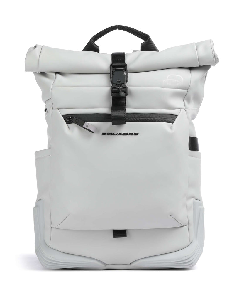 Piquadro Corner 2.0 Rolltop backpack white