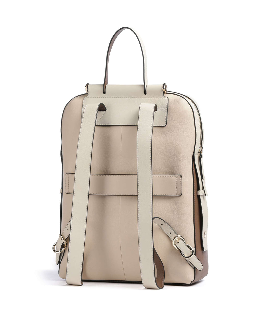 Piquadro Circle Laptop backpack beige/cuoio