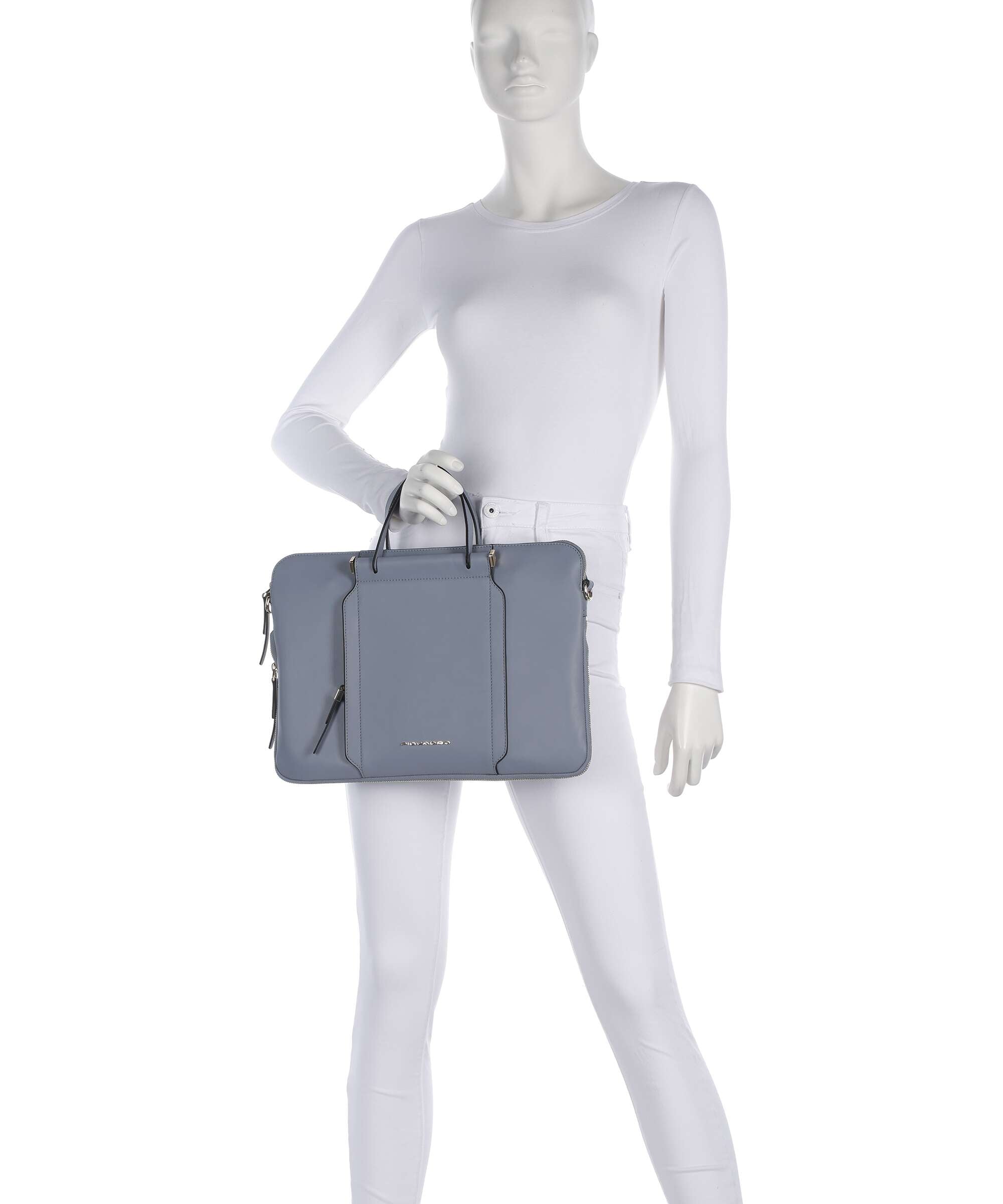 Piquadro Circle Briefcase light blue