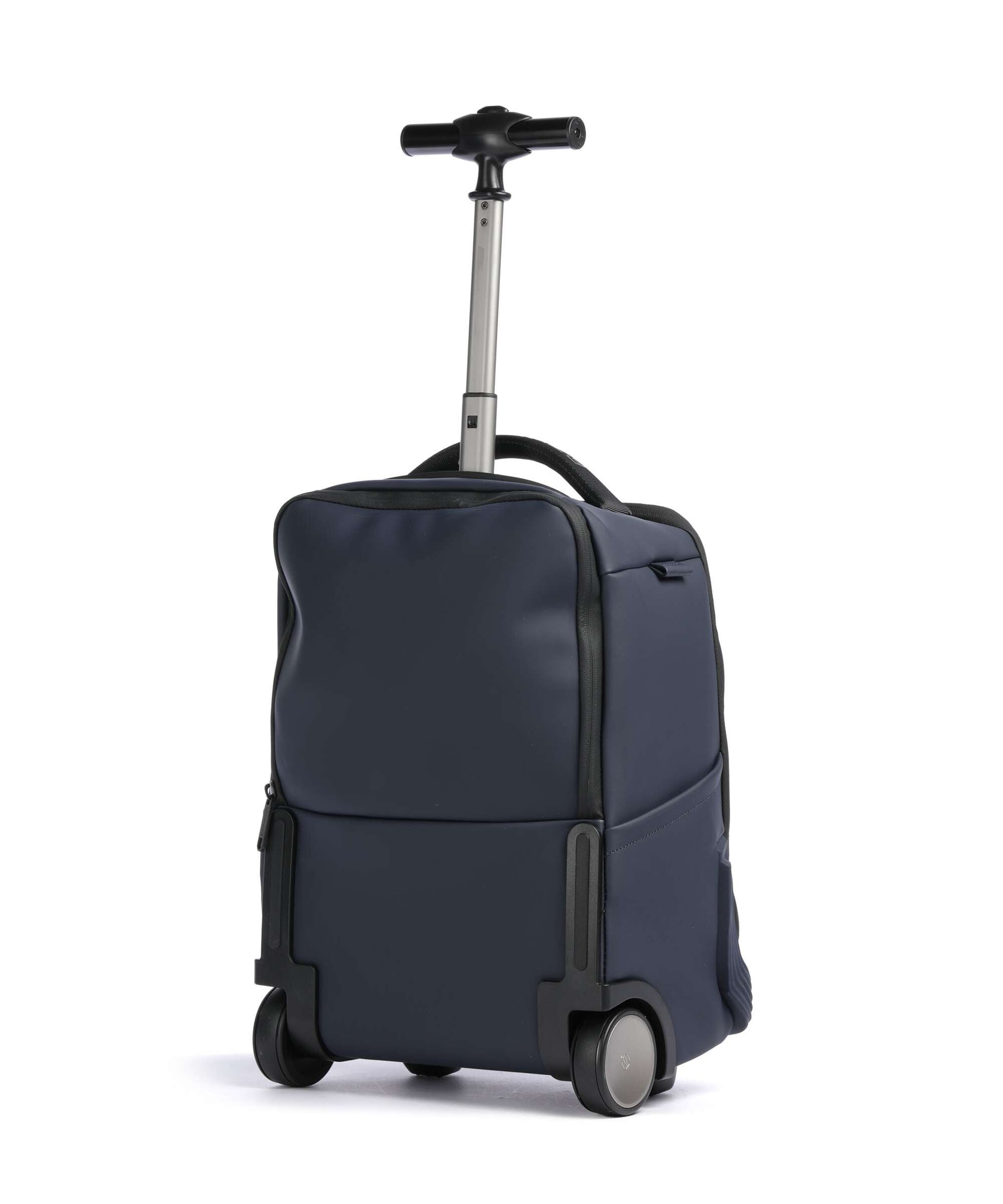 Piquadro Corner Backpack with wheels blue