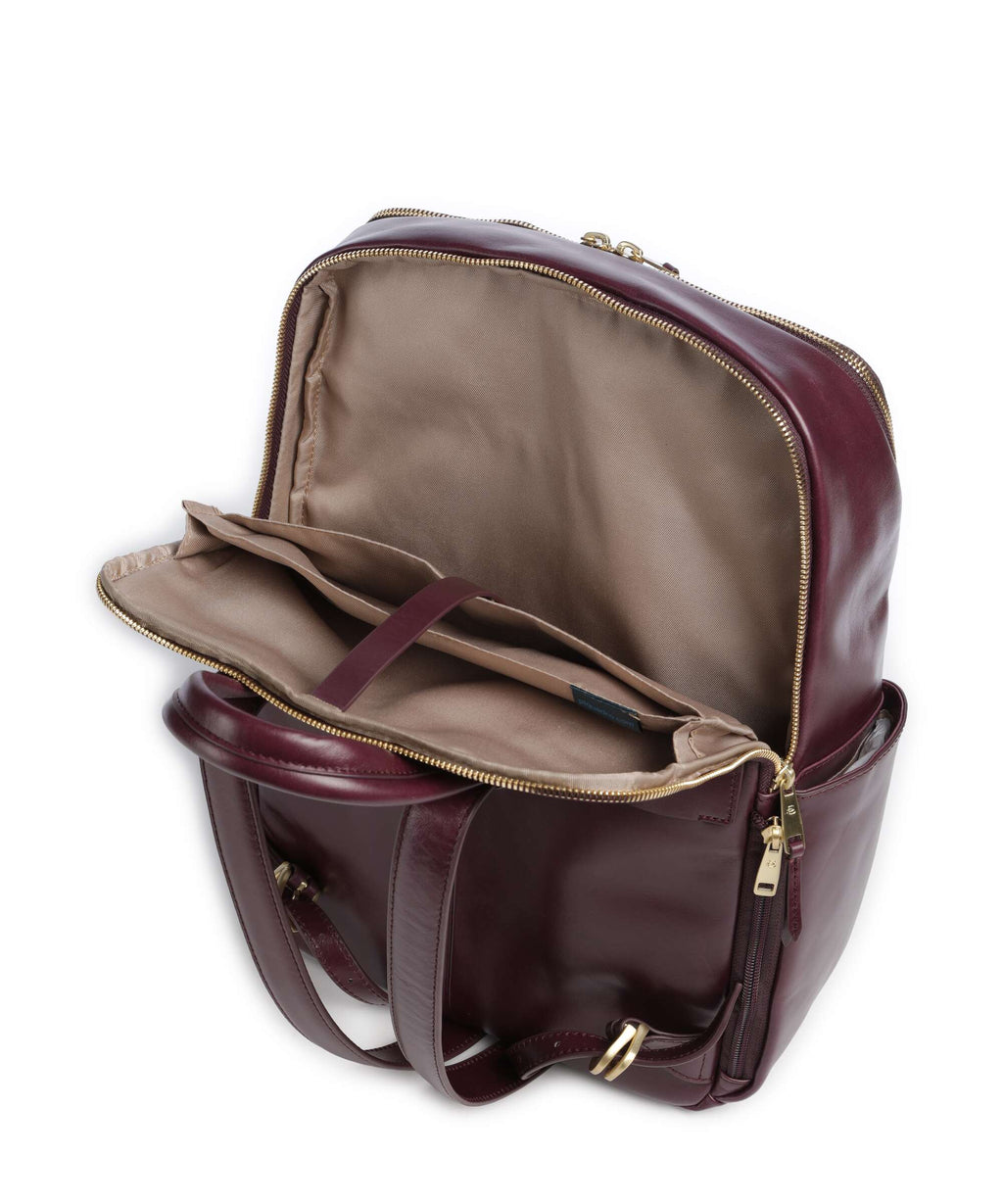 Piquadro Blue Square Backpack bordeaux