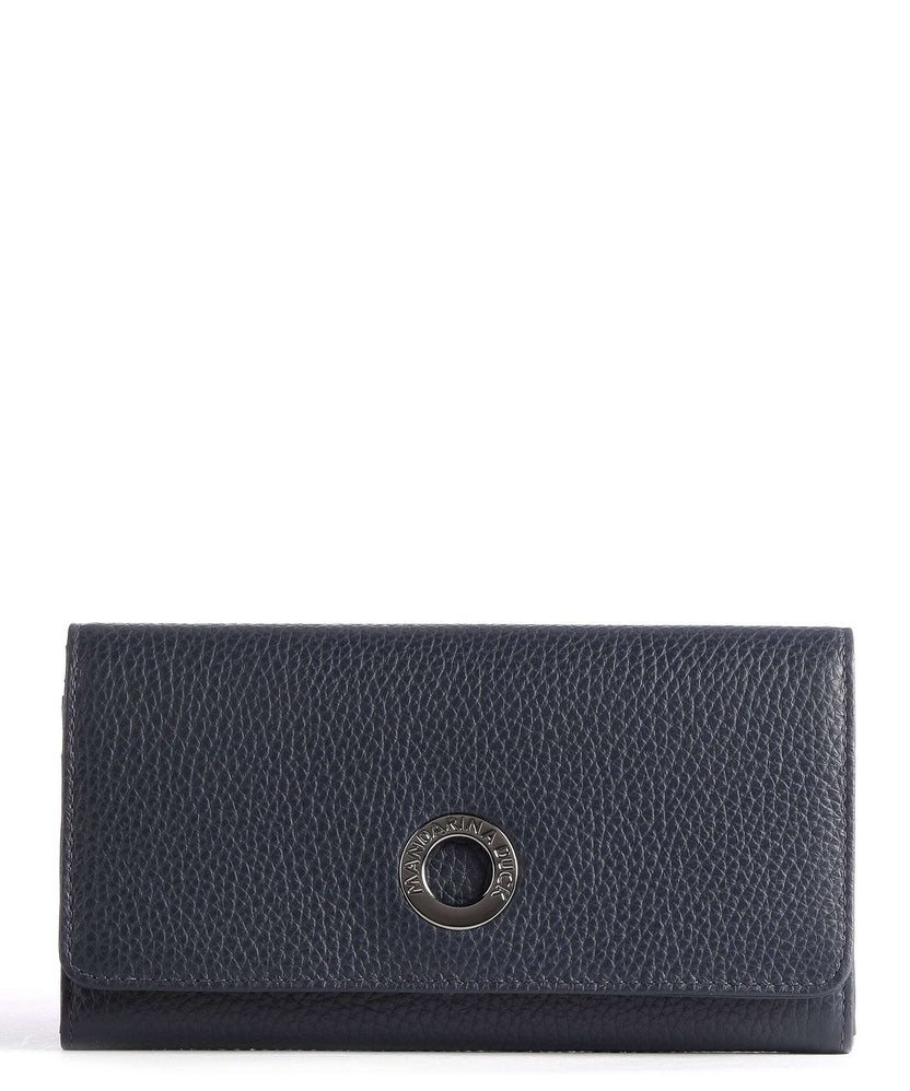 Mandarina Duck Mellow Leather Wallet dress blue