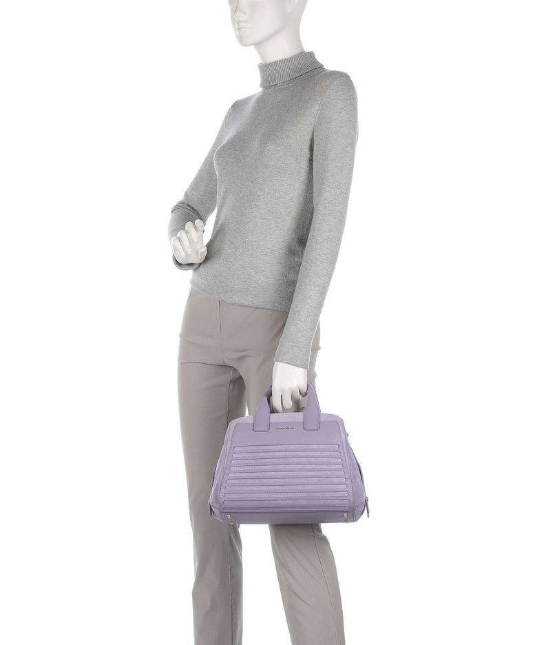 Mandarina Duck I-Con Velvet Handbag purple impression