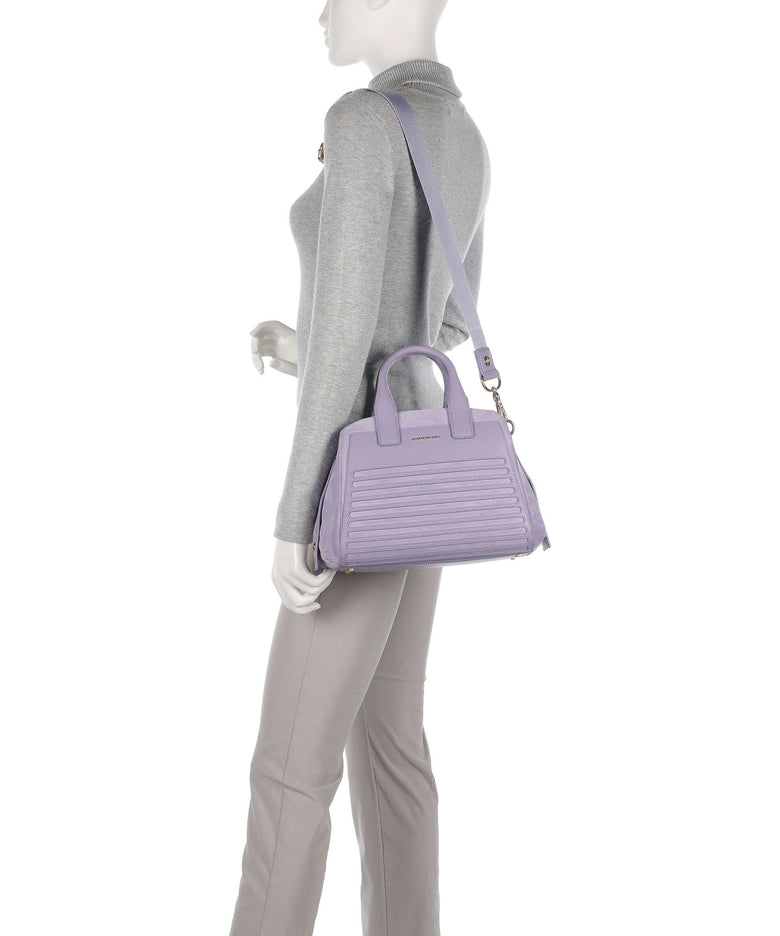 Mandarina Duck I-Con Velvet Handbag purple impression