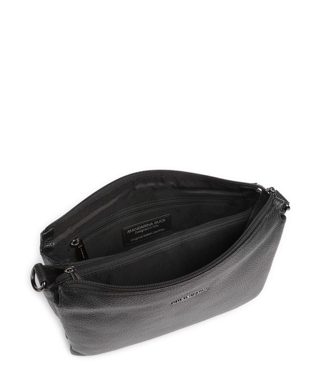 Mandarina Duck Mellow Leather Crossbody bag nero