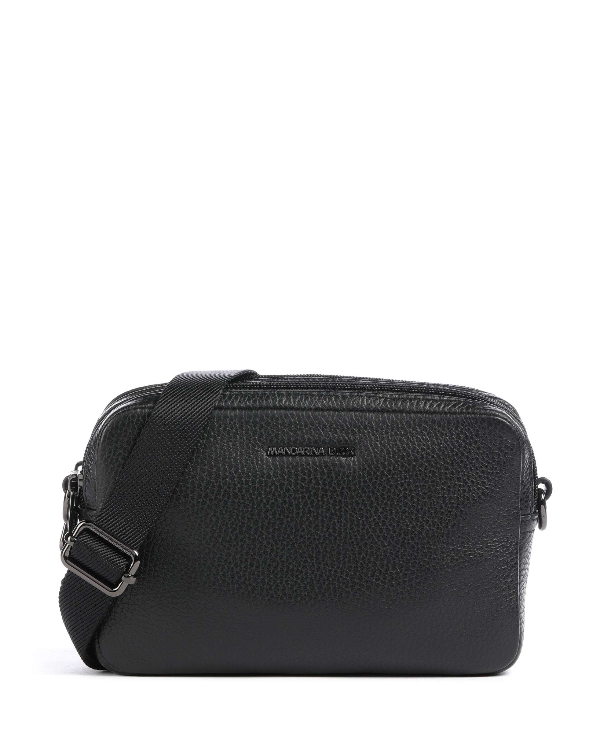 Mandarina Duck Mellow Leather Crossbody bag nero