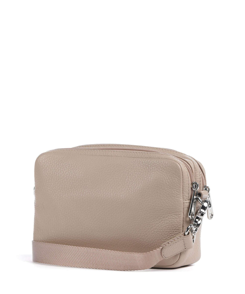 Mandarina Duck Mellow Leather Crossbody bag warm taupe