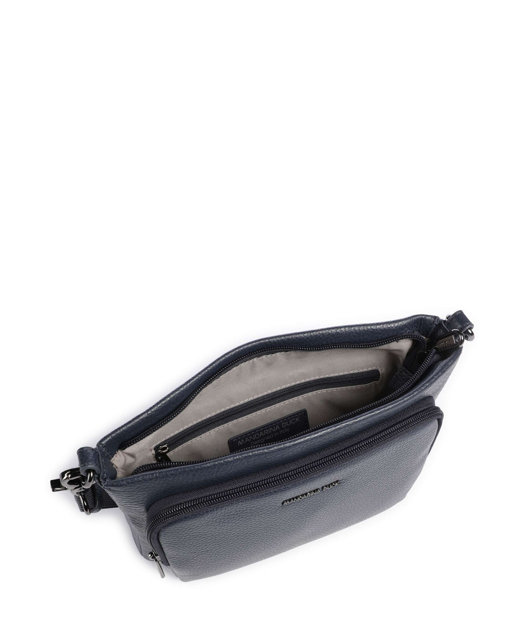 Mandarina Duck Mellow Leather Crossbody bag dress blue