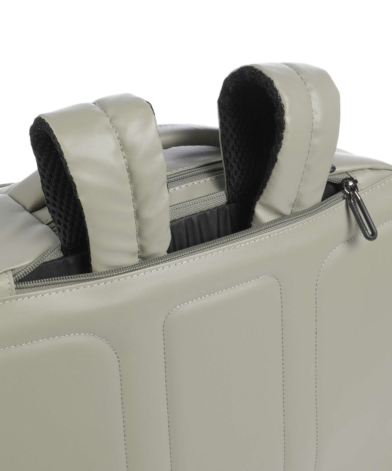 Mandarina Duck Eco Coated Backpack with wheels mud