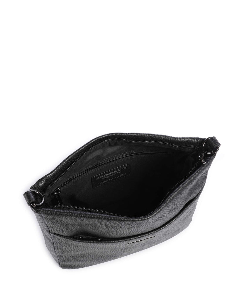 Mandarina Duck Mellow Leather Crossbody bag nero