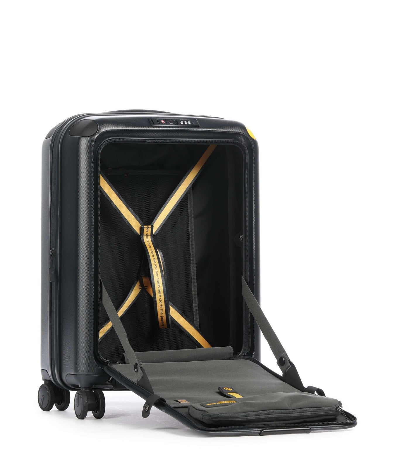 Mandarina Duck Smart Duck Spinner (4 wheels) dark gloss