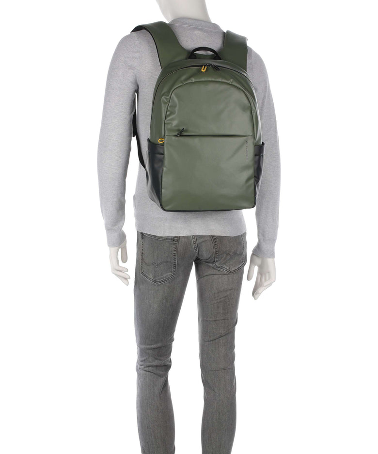 Mandarina Duck Eco Coated Laptop backpack pine green