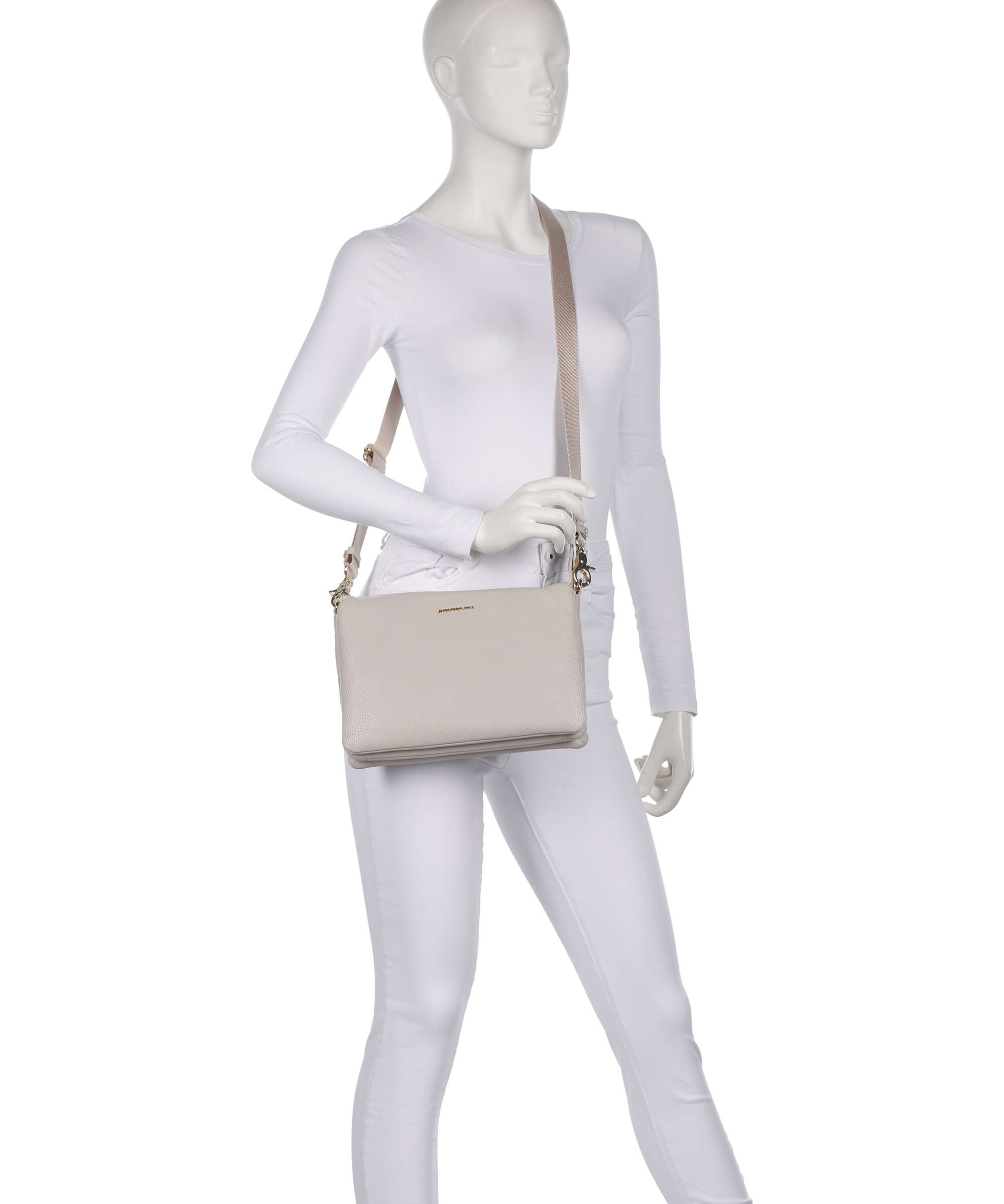 Mandarina Duck Mellow Leather Crossbody bag cocoon