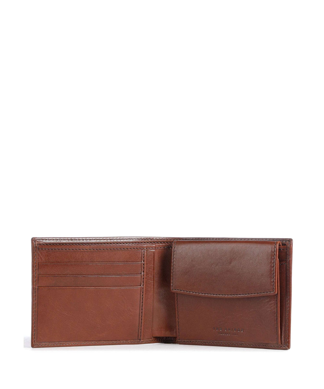 The Bridge Story Uomo RFID Wallet marrone