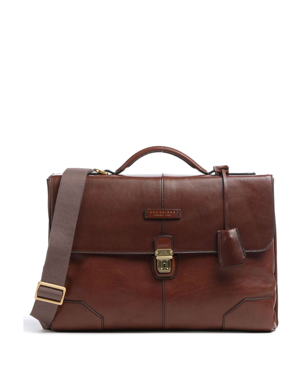 The Bridge Vespucci Briefcase marrone