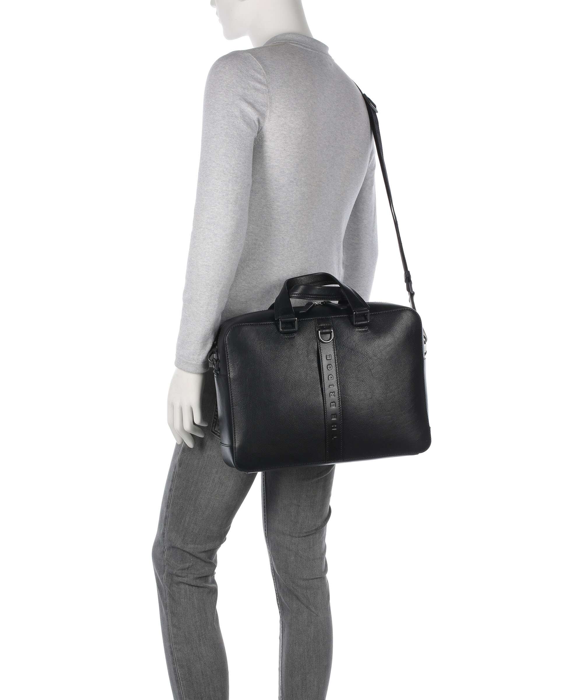The Bridge Giacomo Briefcase black
