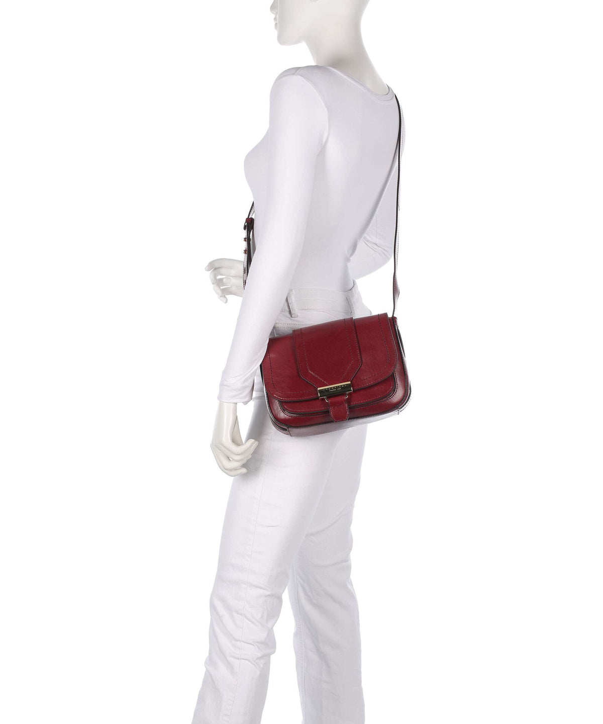 The Bridge Benedetta Crossbody bag dark red